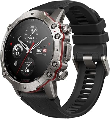 Montre intelligente amazfit falcon de qualité militaire pour hommes, positionnement double bande