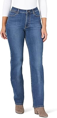 Jean jean taille haute coupe droite pour femme