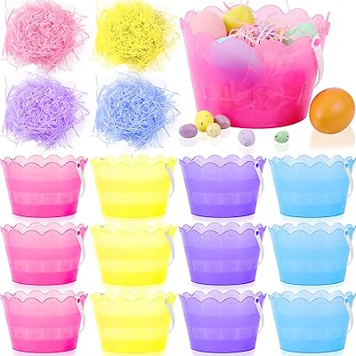 12 pièces seaux de pâques paniers de pâques en plastique pour enfants petits paniers avec poignées. Votre satisfaction commence ici, sur Diaytar Sénégal