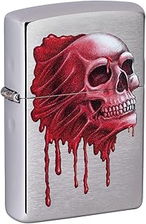 Briquet de poche zippo classic modèle 49603 - gore skull design - |