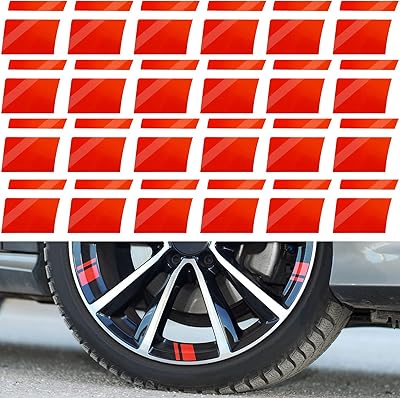 Autocollants réfléchissants de voiture, 24 pièces autocollants réfléchissants de moyeu de roue