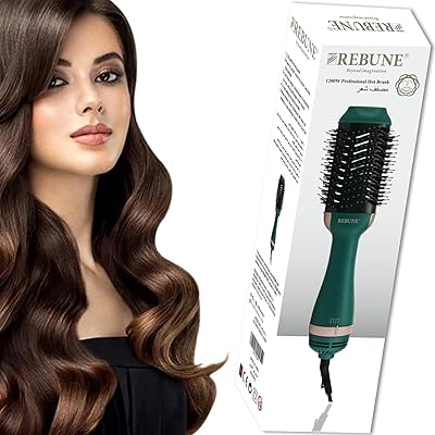 Sèche-cheveux et brosse volumatrice à air chaud rebune one step, garantie 2 ans