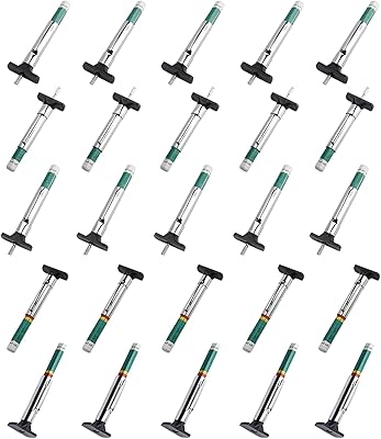 Auinland 25 paquets de jauge de profondeur de bande de roulement de pneu, outils de mesure précis de la profondeur de bande de roulement à code couleur. Votre satisfaction, notre priorité chez Diaytar