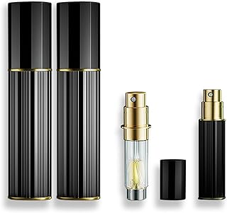Parfum 2 flacons de parfum rechargeables, mini flacon de voyage de 5 ml, pulvérisateur atomiseur portable vide pour après-rasage, vacances et sorties nocturnes (noir x 2). Comparez, choisissez, économisez sur Diaytar Sénégal