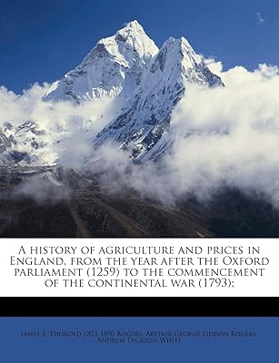 Une histoire de l'agriculture et des prix en angleterre, depuis l'année qui
