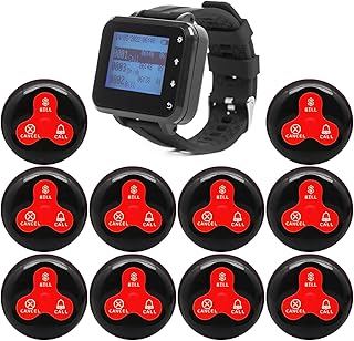 Système d'appel sans fil, alarme de vibration audio pour restaurant et café, montre-bracelet