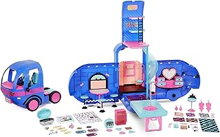 L.o.l. surprise o.m.g. jouet de camping-car tendance 4-en-1 glamper avec plus de 55
