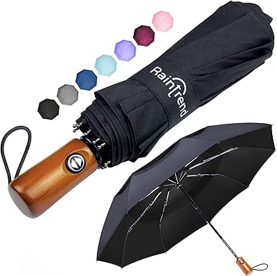 Parapluie de pluie coupe-vent de voyage de luxe - mini parapluie pliant automatique