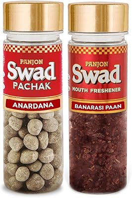 Panjon swad anardana & banarasi paan pachak (désodorisants mukhwas) 2 bouteilles, 230 g