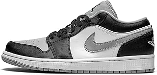 Chaussures air jordan 1 pour hommes, gris fumée clair, noir/noir/gris fumée clair/w, taille