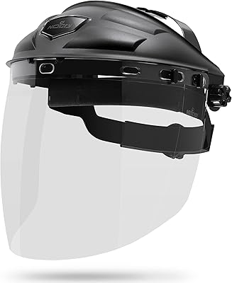 Écran facial de sécurité robuste nocry pour le meulage masque transparent avec écran