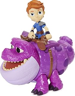 Dreamworks dragon's rescue raiders figurines violet et canard dragon et viking avec sons