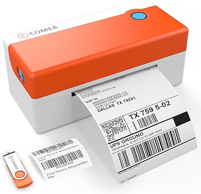 Imprimante d'étiquettes thermique de bureau kcomer 150 mm/s 4x6, imprimante d'étiquettes de codes-barres