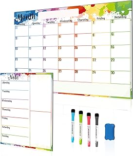 Ensemble de calendrier de tableau blanc magnétique de porte - calendrier de mémos