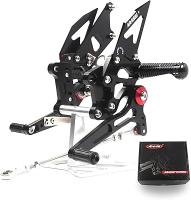 Arashi (version 2.0) kits arrière réglables pour kawasaki ninja 250r ex250j se 2008-2012 kit d'accessoires de moto kit de repose-pieds arrière noir 2009 2010 2011. Diaytar Sénégal : Innovation digitale et prix attractifs
