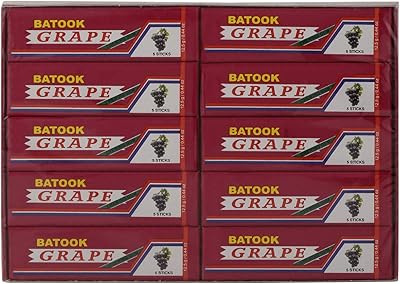 Gum à mâcher saveur raisin batok, 5 pièces x 20, 250 g