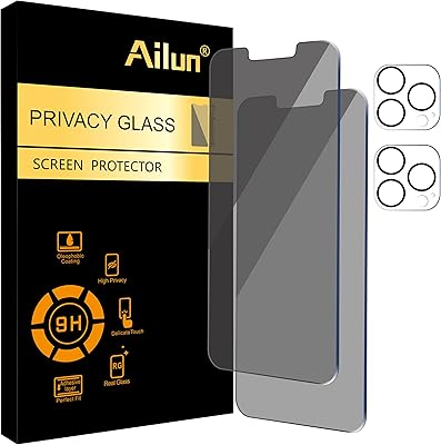 Protecteur d'écran de confidentialité elon pour iphone 13 pro max [6,7 pouces] +