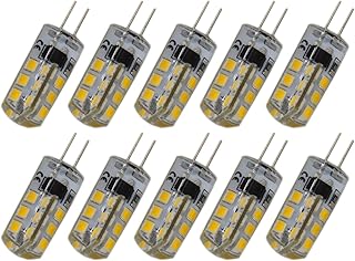 10 pièces lampe g4 ac 220v 2,5w 180 lumens 3000-3500 smd 2835 24