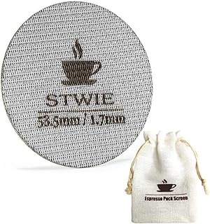 Filtre de poche à expresso réutilisable en acier inoxydable 316 de 100 μm, compatible avec le porte-filtre breville de 53,5 mm, le filtre à café barista aide à économiser le café. Diaytar : Des prix mini pour un service maxi