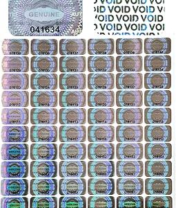 600 autocollants de garantie hologramme de sécurité inviolables avec numéro de série unique véritablement inviolables (1 x 0,6 pouce). Diaytar Sénégal : Le plaisir d'acheter sans se priver