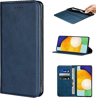 Étui de protection style portefeuille nanhu pour téléphone portable samsung galaxy a52 4g/5g