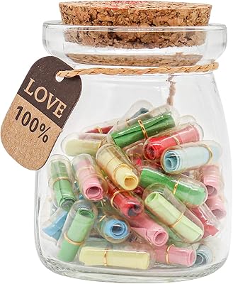 Message de lettrage en capsule dans une bouteille - cadeaux mignons pour petit