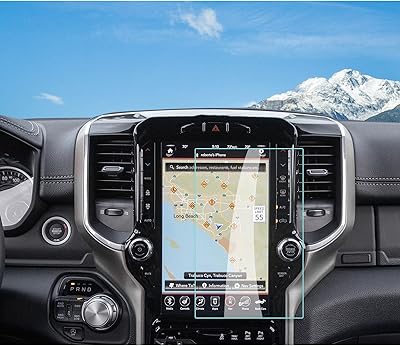 Protecteur d'écran anti-rayures en verre trempé transparent hd haute définition pour dodge ram