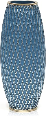 Vase à fleurs swanti, 11 pouces de haut, au design simple et aux