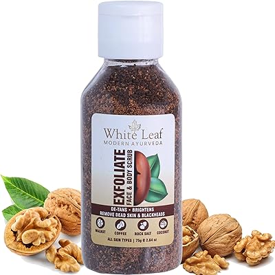 Gommage à la noix de coco aux feuilles blanches pour le visage