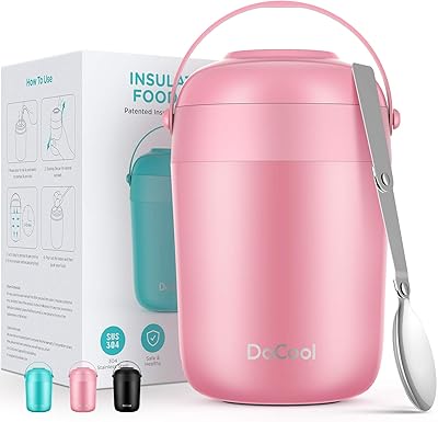 Dacool thermos alimentaire pour enfants avec poignée récipients à déjeuner isolés de 16