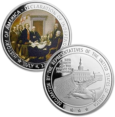Pièce de défi militaire présidentielle américaine de 1776 pour la déclaration d'indépendance