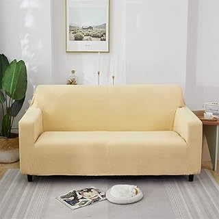 Housses de canapé extensibles universelles nc (jaune miel, taille l)