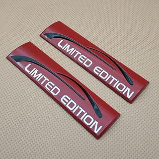 2 x emblème en métal en édition limitée, badge sport turbo, autocollant latéral