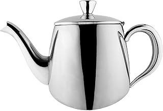 Théière cafe ole premium acier inoxydable 18-10 poli miroir 13 oz poignées encastrées
