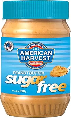 Beurre d'arachide crémeux au fructose sans sucre american harvest, 510 g