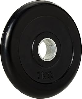 Plaque de poids en caoutchouc dorsa pl23 avec anneau en zinc, 1 kg
