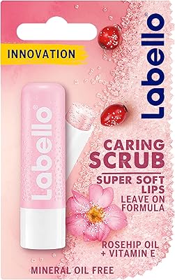 Exfoliant pour les lèvres labello à l'huile de rose musquée et à la vitamine