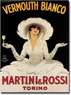 Peinture sur toile intitulée 'vermouth bianco martini & rossi' par marcelo duvic