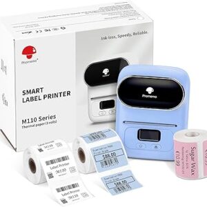 Étiqueteuse fomimo m110 - avec 3 étiquettes bluetooth pour étiquettes professionnelles, codes-barres, bureau, câble et vente au détail avec choix de polices, icônes et modèles. Diaytar Sénégal : Des milliers de produits à portée de clic, livrés chez vous