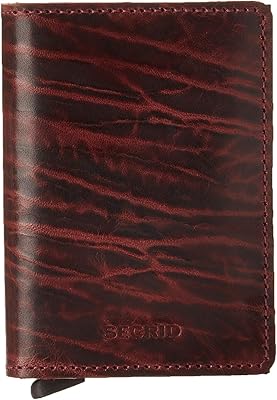 Porte-cartes rfid martin néerlandais secred slim en cuir véritable pour 12