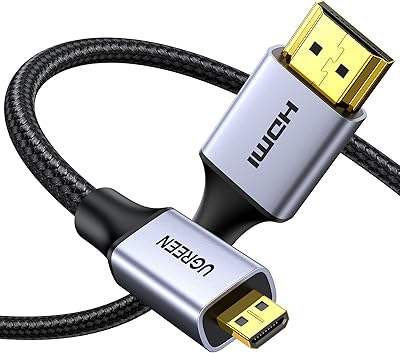 Câble ugreen micro hdmi vers 4k à 60 hz standard en nylon
