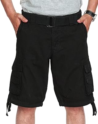 Short cargo pour hommes pour tenue décontractée - short de cyclisme multi-poches