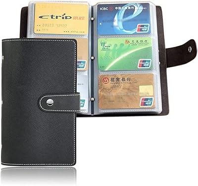 Porte-cartes de visite en cuir pu, porte-carte d'identité pour hommes et femmes, capacité