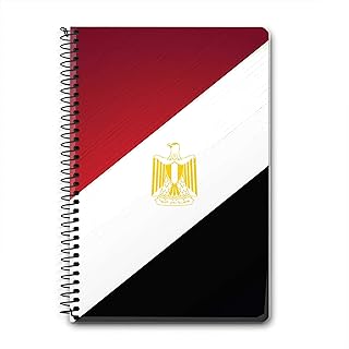 Cahier à spirale a5 stylisé de créateur, agenda, agenda, carnet - drapeau égyptien. Diaytar : Des prix qui défient toute concurrence