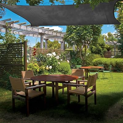 Parapluie rectangulaire ricci 3x4 mètres, imperméable, extérieur, pare-soleil, bloc uv à 98%