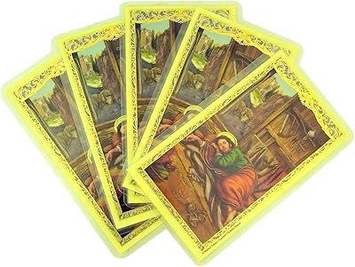 Carte sainte plastifiée saint joseph endormi avec prière, 4 1/2 pouces, papier, jaune