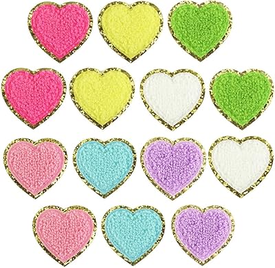 Patchs thermocollants patchs en forme de cœur de kastoyve thermocollants esthétiques pour enfants