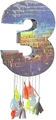 PINATA NUMÉROTÉE EN ALUMINIUM POUR ENFANTS, DÉCORATIONS DE FÊTE D'ANNIVERSAIRE, CADEAUX DE FÊTE