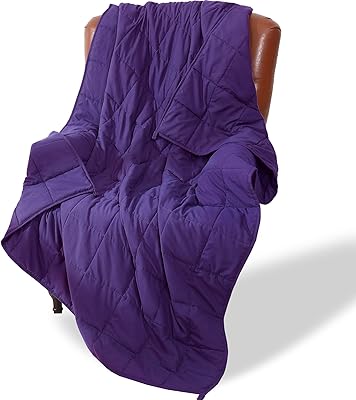 Couverture lestée alomedz (36" x 48" 5 lbs violet) couvertures lourdes pour enfants