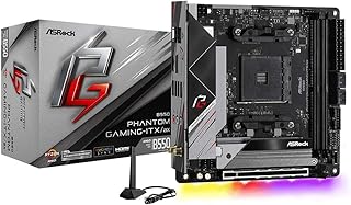 La carte mère gaming b550 phantom atx-ax d'asrock prend en charge les processeurs